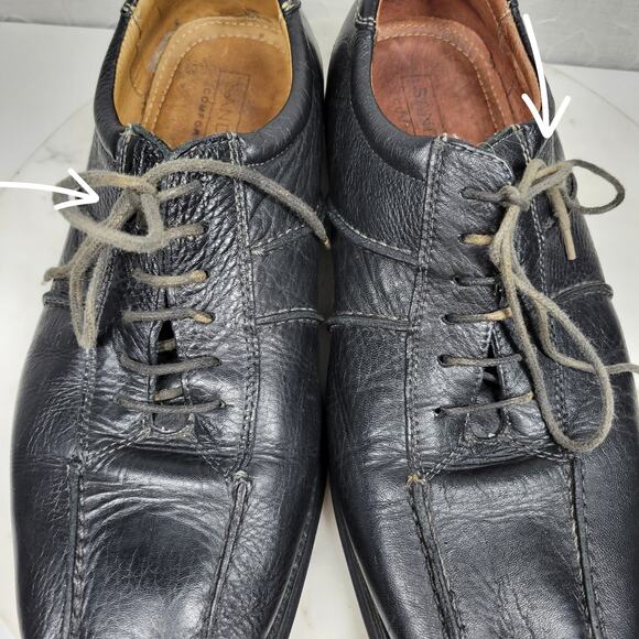 Sandro Moscoloni Brazil Comfort Shoes Mens 9D Black Leather Casual Lace Up - Picture 16 of 16